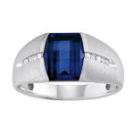 Color Gents Ring, in Yellow Gold - 10530