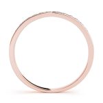 Channel Set Wedding Ring, in Rose Gold - 50001