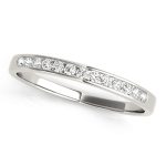 Channel Set Wedding Ring, in Platinum - 50001