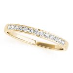 Channel Set Wedding Ring, in Yellow Gold - 50001