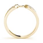 Curverd Wedding Ring, in Yellow Gold - 50002