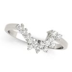 Curverd Wedding Ring, in Platinum - 50003