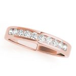 Channel Set Wedding Ring, in Rose Gold - 50005