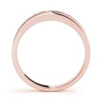 Channel Set Wedding Ring, in Rose Gold - 50005