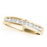 Channel Set Wedding Ring, in Yellow Gold - 50005