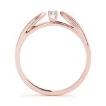 Prong Set Wedding Ring, in Rose Gold - 50009