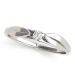 Prong Set Wedding Ring, in Sterling Silver - 50009