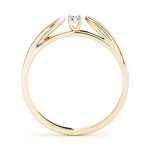 Prong Set Wedding Ring, in Yellow Gold - 50009