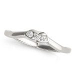 Curverd Wedding Ring, in Sterling Silver - 50013