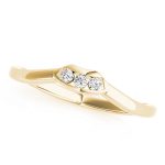 Curverd Wedding Ring, in Yellow Gold - 50013