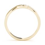 Curverd Wedding Ring, in Yellow Gold - 50013