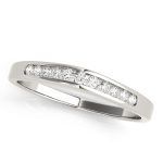 Channel Set Wedding Ring, in Sterling Silver - 50026