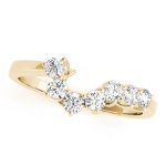 Curverd Wedding Ring, in Yellow Gold - 50058