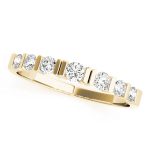 Bar Set Wedding Ring, in Yellow Gold - 50059