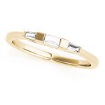 Fancy Shape Baguette Wedding Ring, in Yellow Gold - 50074