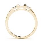 Fancy Shape Baguette Wedding Ring, in Yellow Gold - 50074