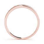 Channel Set Wedding Ring, in Rose Gold - 50076