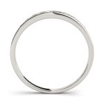 Channel Set Wedding Ring, in Sterling Silver - 50076