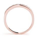 Channel Set Wedding Ring, in Rose Gold - 50077