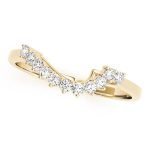 Curverd Wedding Ring, in Yellow Gold - 50088