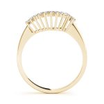 Curverd Wedding Ring, in Yellow Gold - 50088