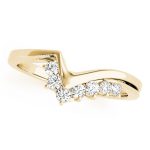 Curverd Wedding Ring, in Yellow Gold - 50097