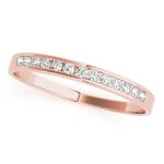 Channel Set Wedding Ring, in Rose Gold - 50120