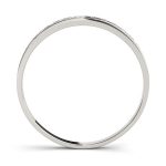 Channel Set Wedding Ring, in White Gold - 50120