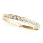 Channel Set Wedding Ring, in Yellow Gold - 50120