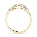 Curverd Wedding Ring, in Yellow Gold - 50139