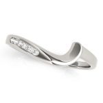 Curverd Wedding Ring, in Platinum - 50141