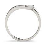 Curverd Wedding Ring, in Platinum - 50141