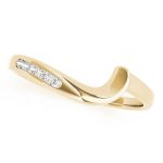 Curverd Wedding Ring, in Yellow Gold - 50141