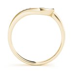 Curverd Wedding Ring, in Yellow Gold - 50141