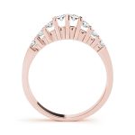 Bar Set Wedding Ring, in Rose Gold - 50175