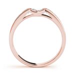 Channel Set Wedding Ring, in Rose Gold - 50180