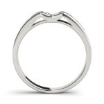 Channel Set Wedding Ring, in White Gold - 50180