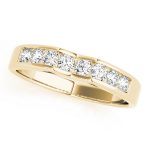 Channel Set Wedding Ring, in Yellow Gold - 50180