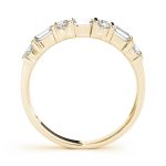 Fancy Shape Baguette Wedding Ring, in Yellow Gold - 50189