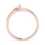 Curverd Wedding Ring, in Rose Gold - 50192