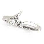 Curverd Wedding Ring, in Sterling Silver - 50192