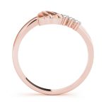 Curverd Wedding Ring, in Rose Gold - 50214