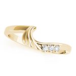 Curverd Wedding Ring, in Yellow Gold - 50214