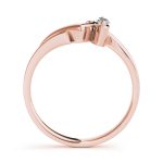 Curverd Wedding Ring, in Rose Gold - 50221