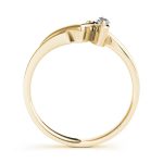 Curverd Wedding Ring, in Yellow Gold - 50221