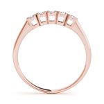 Prong Set Wedding Ring, in Rose Gold - 50222