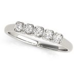 Prong Set Wedding Ring, in Platinum - 50222