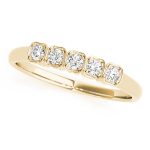 Prong Set Wedding Ring, in Yellow Gold - 50222