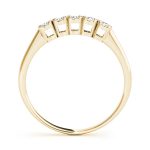 Prong Set Wedding Ring, in Yellow Gold - 50222