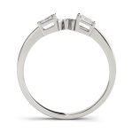 Fancy Shape Baguette Wedding Ring, in White Gold - 50229